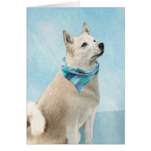 Norwegische Buhund-Malerei - Niedliche Original Hu