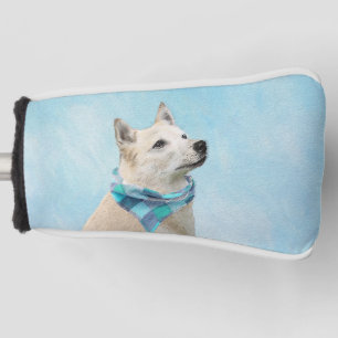 Norwegische Buhund-Malerei - Niedliche Original Hu Golf Headcover