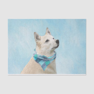 Norwegische Buhund-Malerei - Niedliche Original Hu Seidenpapier