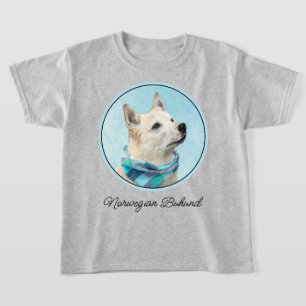 Norwegische Buhund-Malerei - Niedliche Original Hu T-Shirt