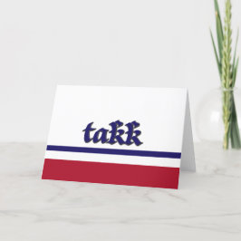 Norwegische Dankeskarte