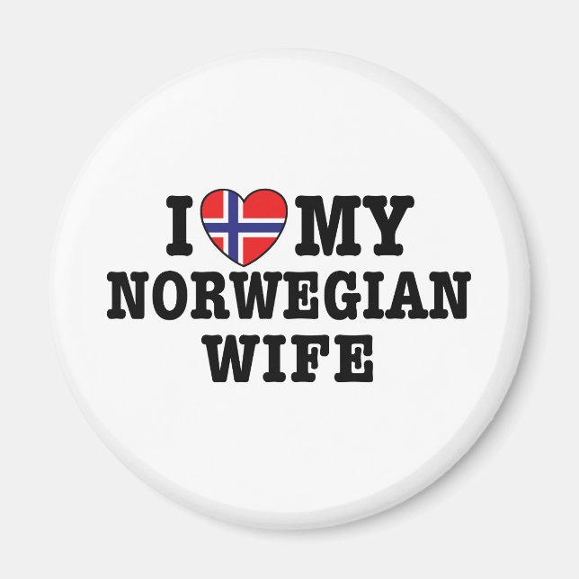 norwegische Ehefrau Magnet (Vorne)
