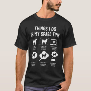 Norwegische Elkhound-Dinge spare Time Dog Mama D T-Shirt