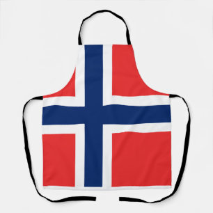 Norwegische Fahne auf der Schürze "All-over-Print"