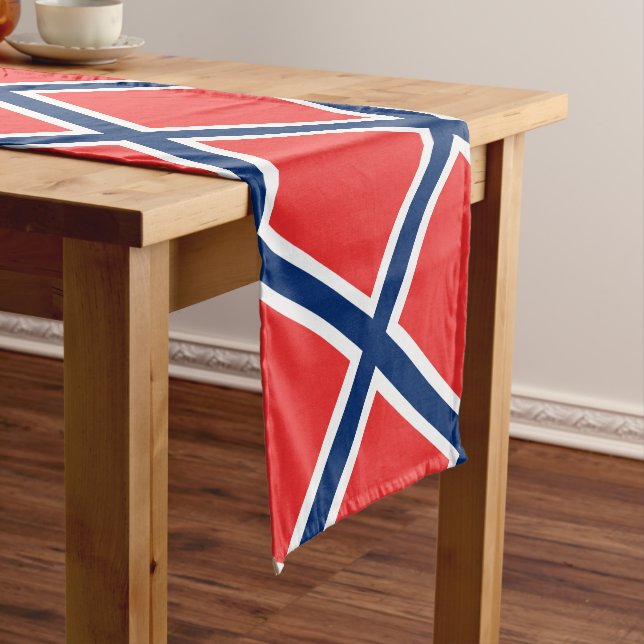 Norwegische Fahne/Norwegen - Reisen, Urlaub/Sport Kurzer Tischläufer (Beispiel)