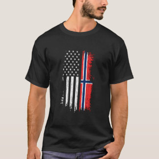 Norwegische Fahne Prix Norwegen USA T-Shirt