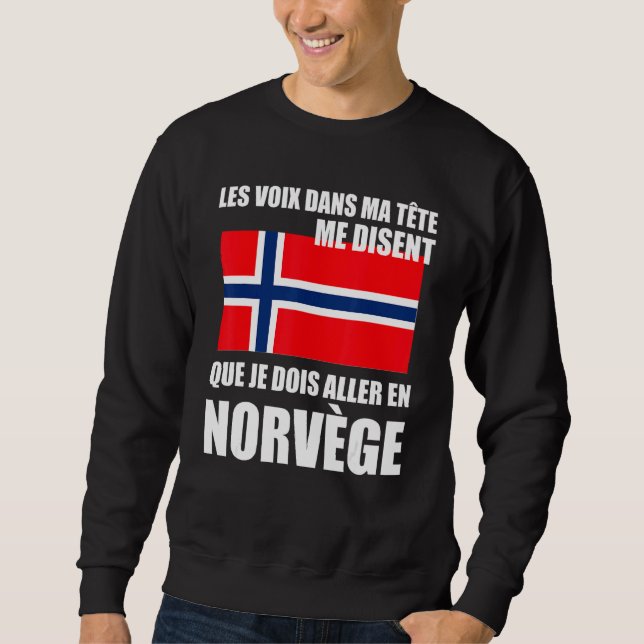 Norwegische Fahne Sweatshirt (Vorderseite)