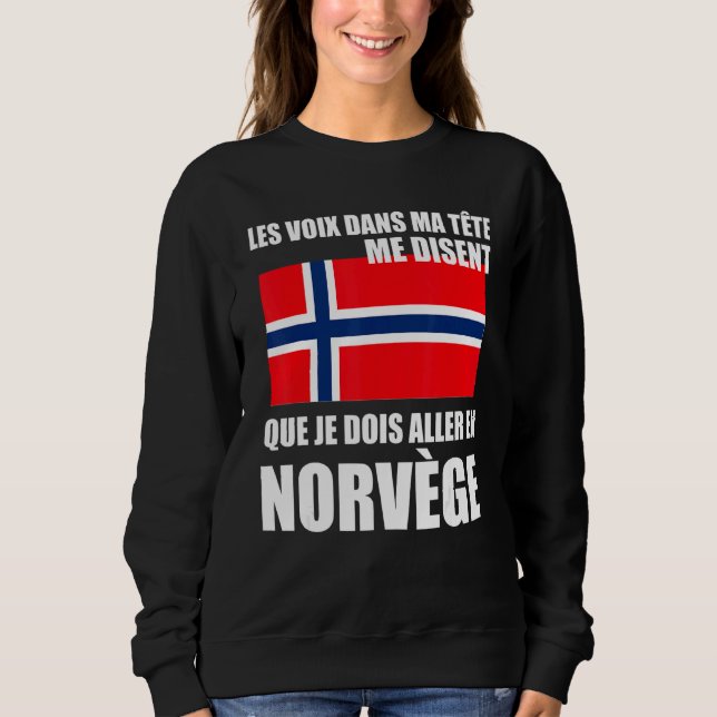 Norwegische Fahne Sweatshirt (Vorderseite)