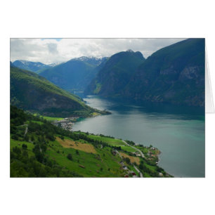 Norwegische Fjord-Karte