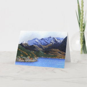 Norwegische Fjorde und Berge Karte