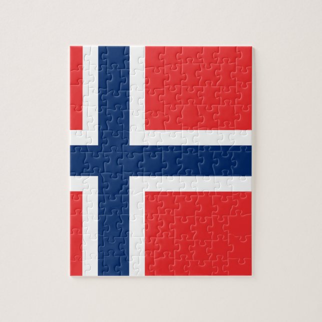 Norwegische Flagge (Vertikal)