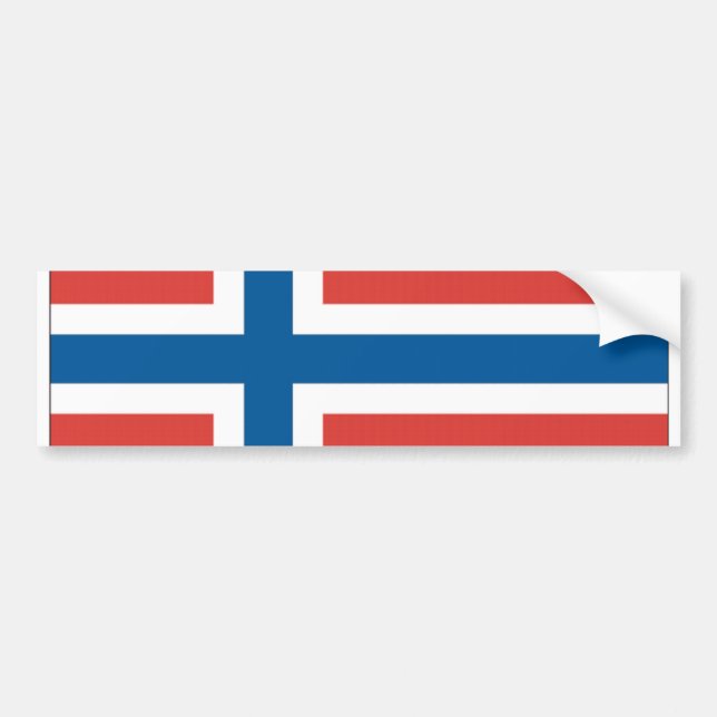 Norwegische Flagge Autoaufkleber (Vorne)