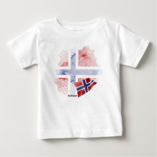 norwegische Flagge Baby T-shirt