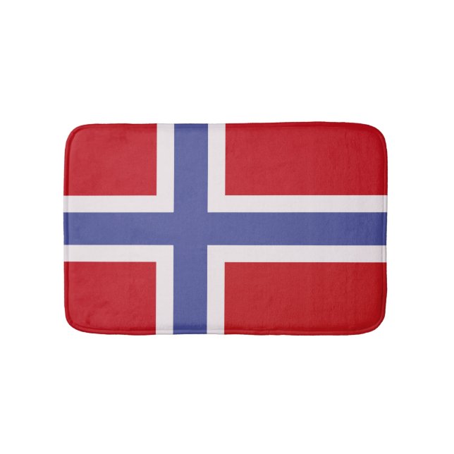 Norwegische Flagge Badematte (Vorderseite)