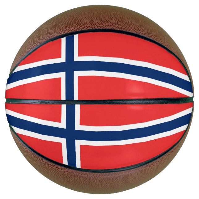 Norwegische Flagge Basketball (Vorderseite)