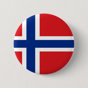 Norwegische Flagge Button