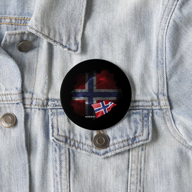 norwegische Flagge Button (Beispiel)
