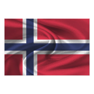 Norwegische Flagge Fotodruck