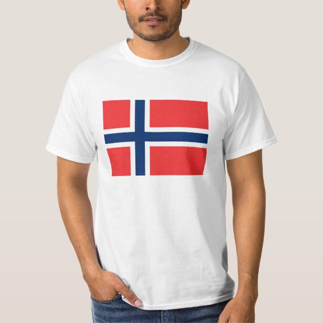 Norwegische Flagge für Shirts für Norwegen (Vorderseite)