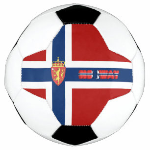 Norwegische Flagge Fußball
