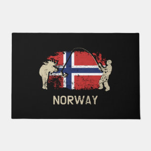 Norwegische Flagge Fußmatte