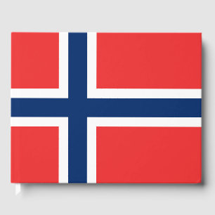 Norwegische Flagge Gästebuch
