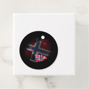norwegische Flagge Geschenkanhänger
