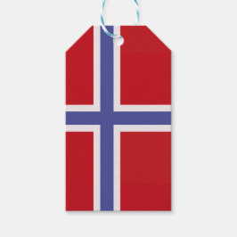 Norwegische Flagge Geschenkanhänger