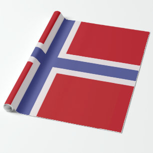 Norwegische Flagge Geschenkpapier