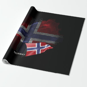 norwegische Flagge Geschenkpapier