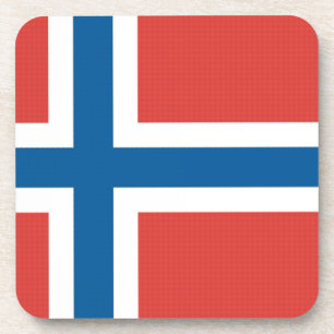 Norwegische Flagge Getränkeuntersetzer