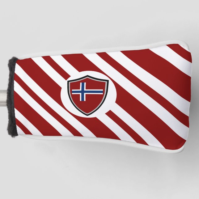 Norwegische Flagge Golf Headcover (Vorderseite)