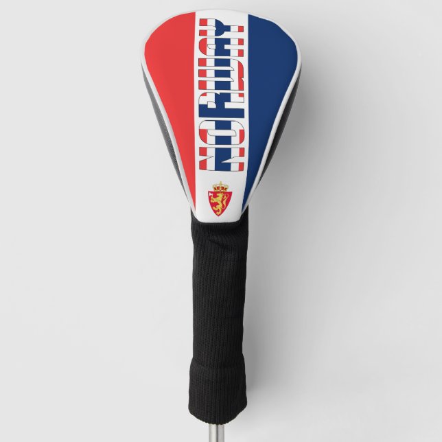 Norwegische Flagge Gorgetic Patriotic Golf Headcover (Vorderseite)