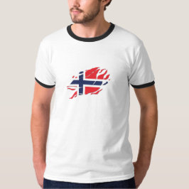 Norwegische Flagge in mir, Skandinavien in Klaw Ma T-Shirt