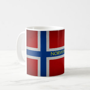 Norwegische Flagge Kaffeetasse