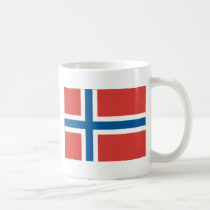 Norwegische Flagge Kaffeetasse