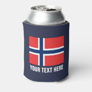 Norwegische Flagge kann Kühler   Norwegische Bier Dosenkühler