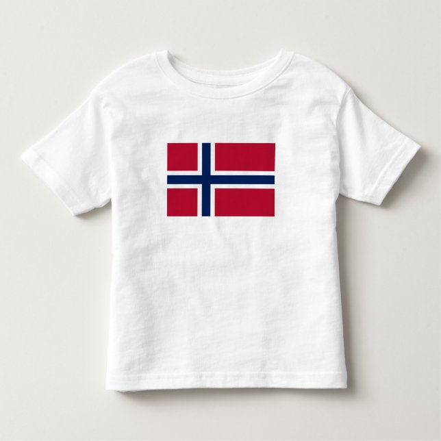 Norwegische Flagge Kleinkind T-shirt (Vorderseite)