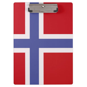 Norwegische Flagge Klemmbrett