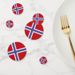 Norwegische Flagge Konfetti