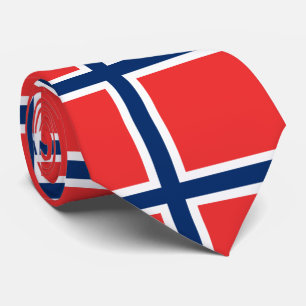 Norwegische Flagge Krawatte