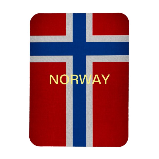 Norwegische Flagge Magnet (Vertikal)