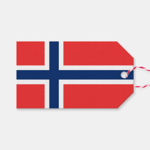 Norwegische Flagge (Norwegen) Geschenkanhänger