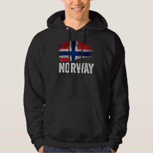 Norwegische Flagge Norwegen Hoodie