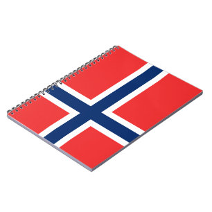 Norwegische Flagge (Norwegen) Notizblock