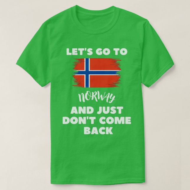 Norwegische Flagge Norwegisches Fest Norwegen T-Shirt (Design vorne)