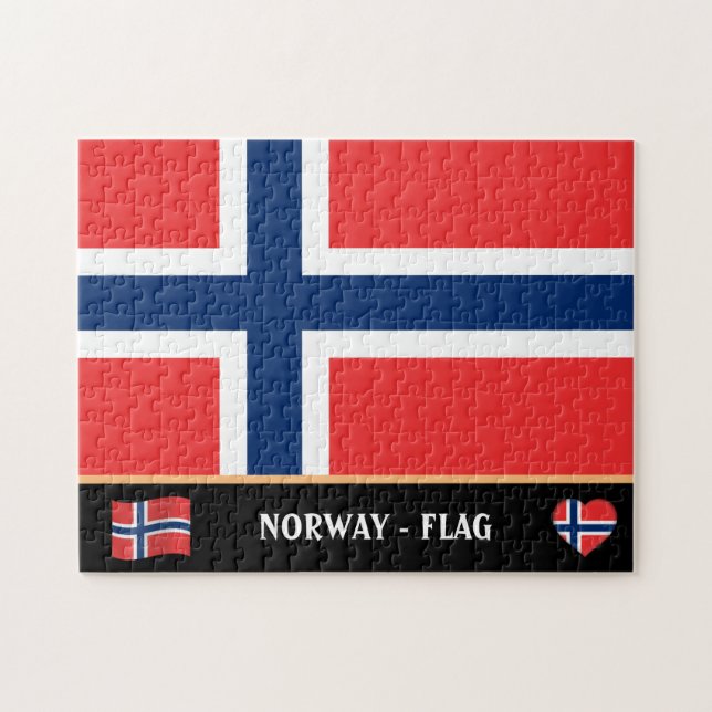 Norwegische Flagge / norwegisches Land / Norwegen (Horizontal)