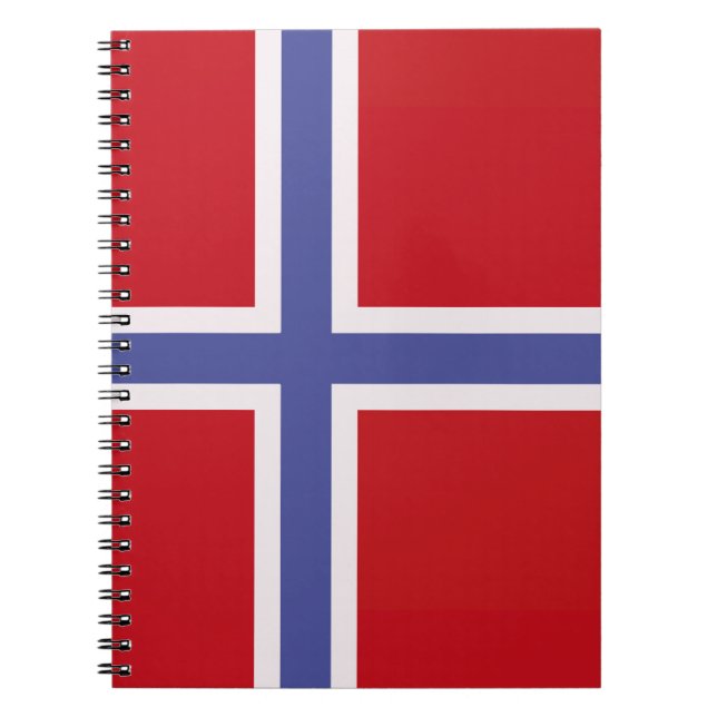 Norwegische Flagge Notizblock (Vorderseite)