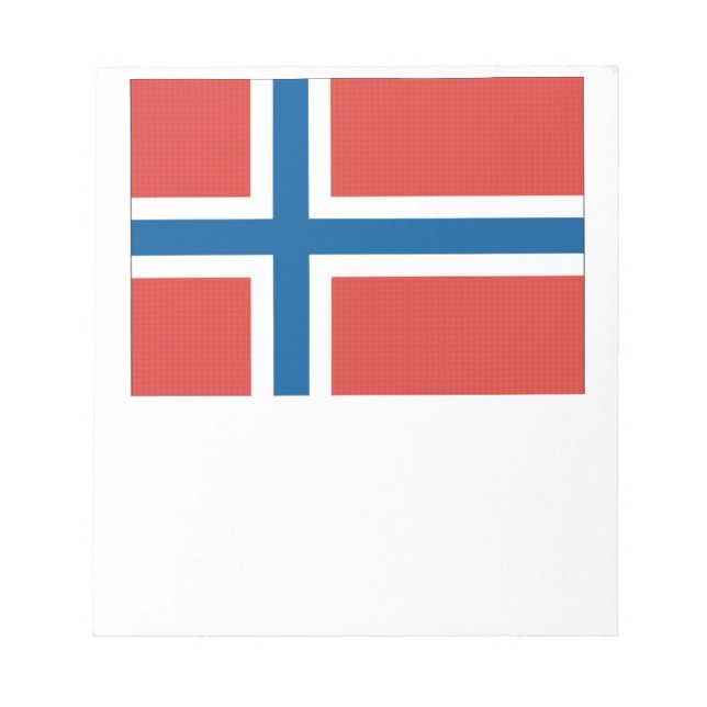Norwegische Flagge Notizblock (Vorderseite)