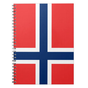 Norwegische Flagge Notizblock